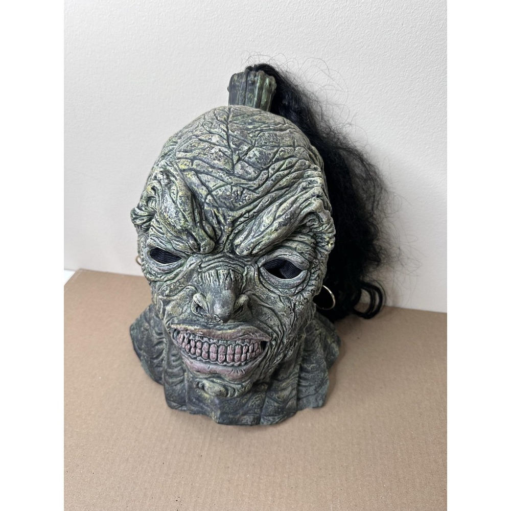 Fun World Easter Unlimited Green Monster Mask Latex Halloween Earrings 26852 OS